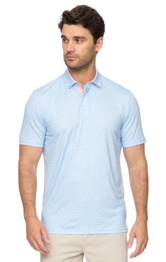 AVILA SS GEO PRINT PERFORMANCE POLO