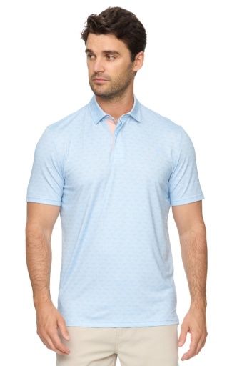 AVILA SS GEO PRINT PERFORMANCE POLO, Size: M