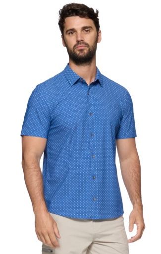 ALEXANDRIA SS MEDALLION JOURNEY SHIRT, Colour: blue combo, Size: S