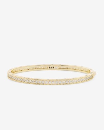 Ashley Pave Cuff 4mm, Size: 7.5
