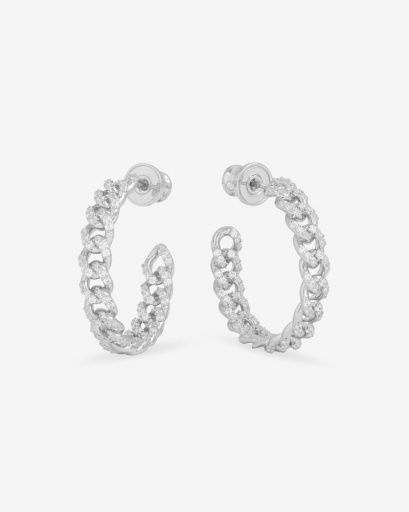 Pavé Julian Chain Hoops 1'