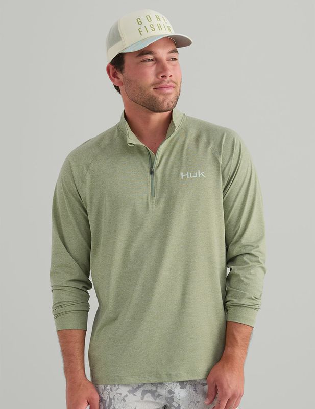 AIRWEIGHT HEATHER 1/4 ZIP