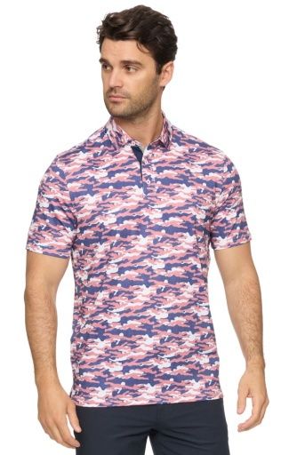BROOKINGS SS CAMO PERFORMANCE POLO