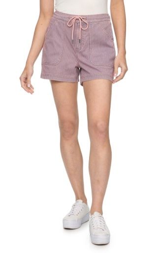 BUFFY DRAWSTRING RAIL ROAD SHORT-R/B