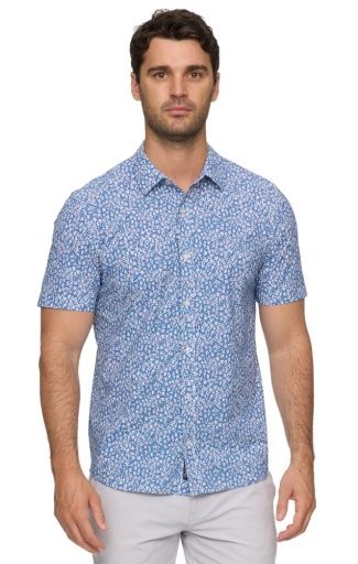 MABLETON SS FLORAL PRINT JOURNEY SHIRT, Size: M