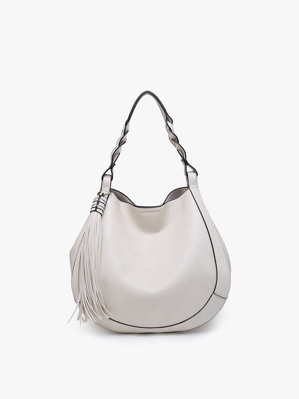 Eloise Large Tassel Hobo w/ Braided Handle