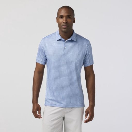 Versa SS Polo-CLOUD BLUE CLUB CREST
