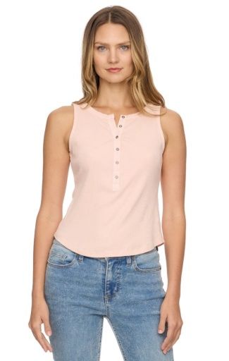 DENNING HENLEY TANK TOP, Colour: pink, Size: XL