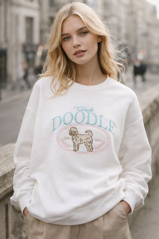 Club Doodle Embroidered Sweatshirt