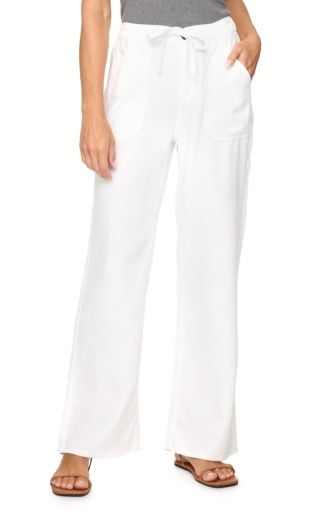 BLUFFTON WIDE LEG PULL ON PANT-WHITE