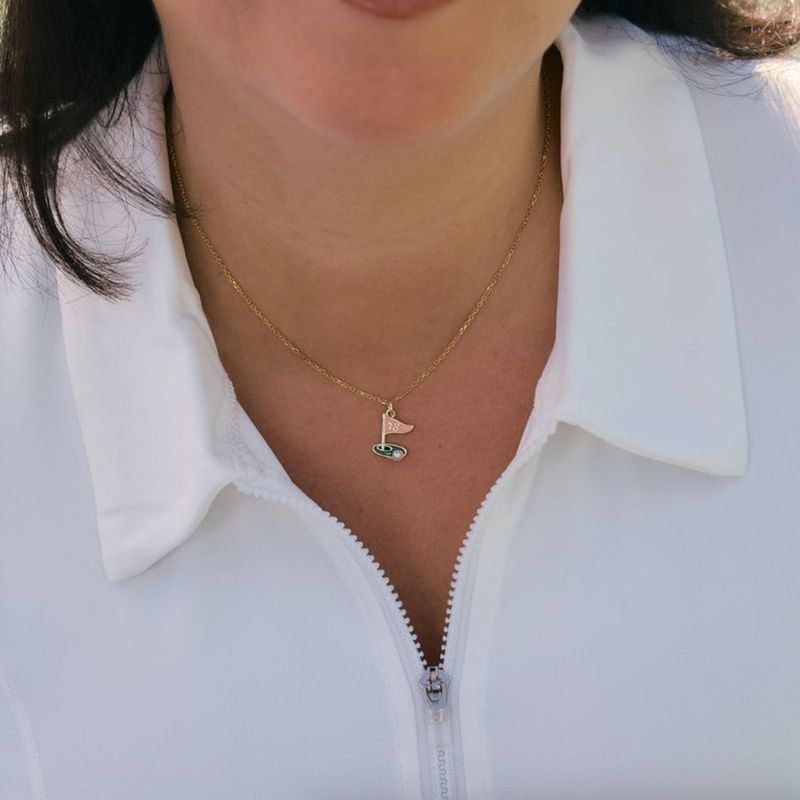 Gold 18th Hole Necklace
