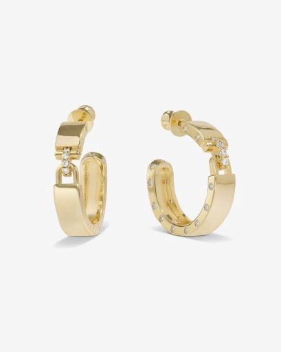 Ashley Lock Hoops 1" -Gold