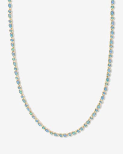 Isla Tennis Necklace 18' - Gold