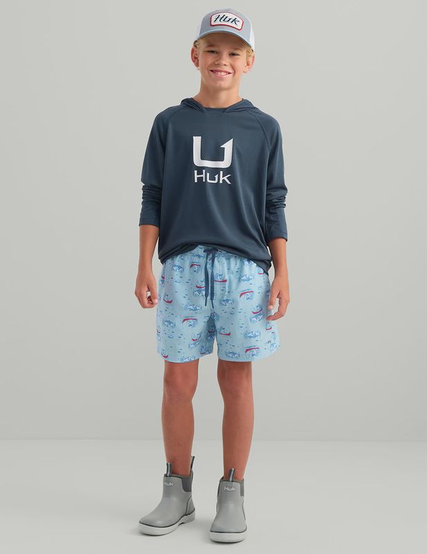 PURSUIT PRINTED VOLLEY SWIM SHORT