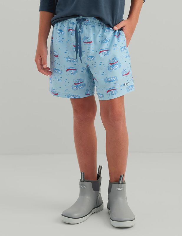 PURSUIT PRINTED VOLLEY SWIM SHORT