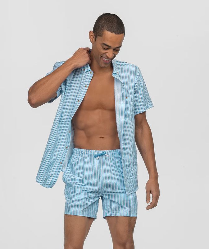 CLUBHOUSE SEERSUCKER BAJA SHIRT SS