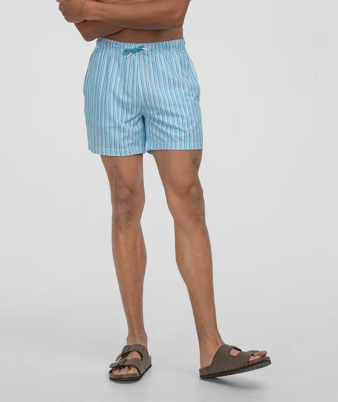 CLUBHOUSE SEERSUCKER SWIM SHORTS