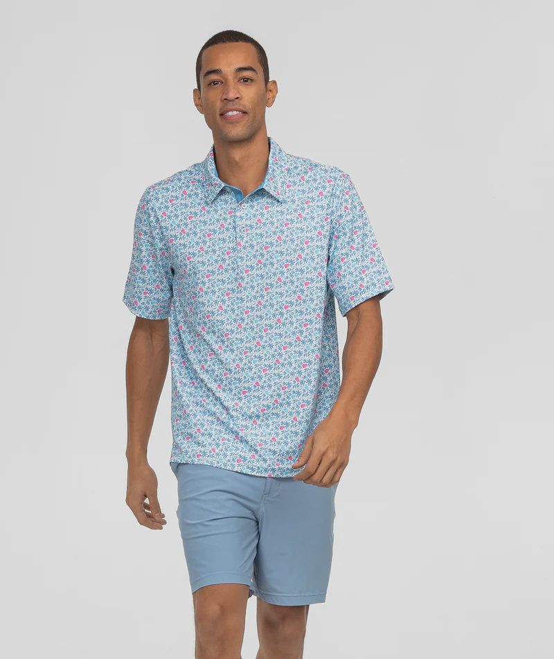 PETAL PRESS PRINTED POLO