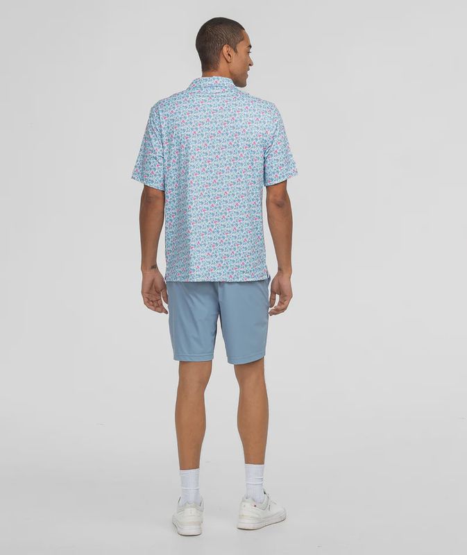 PETAL PRESS PRINTED POLO