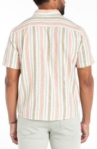 SS Button Up - Clay Sage Multi