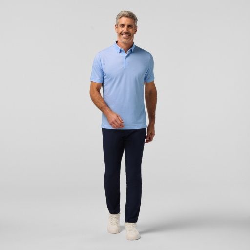 Halyard SS Polo-SKYLINE BLUE TIGHT DIAMOND, Size: Classic-XL