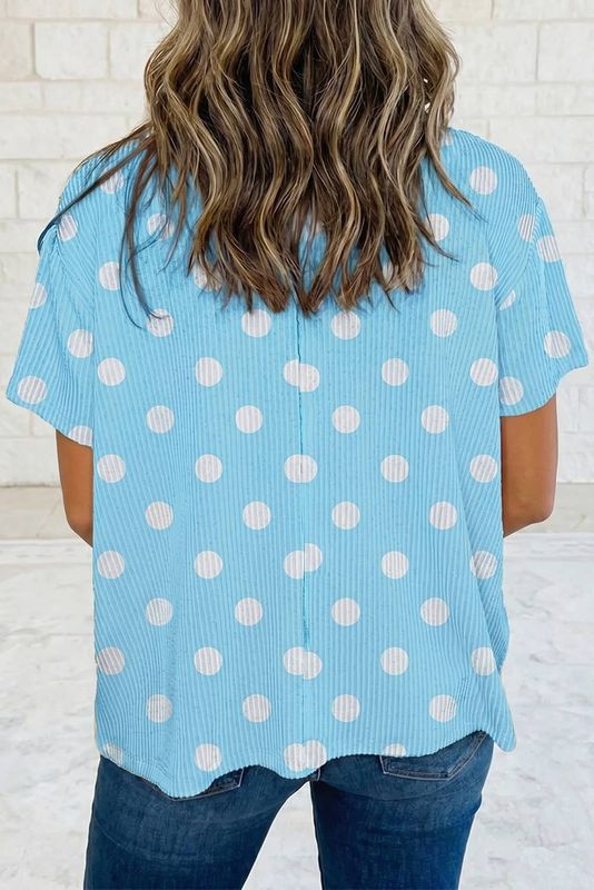 Polka Dot Oversize Tee Shirt