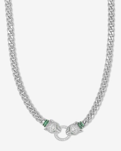Jaguar Cuban Chain Necklace - 18"