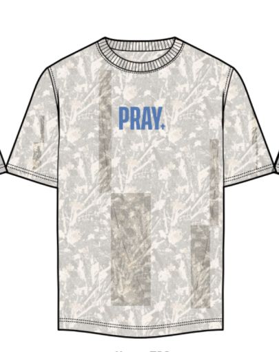 VINTAGE WASHED TEE, Colour: PRAY, Size: Small