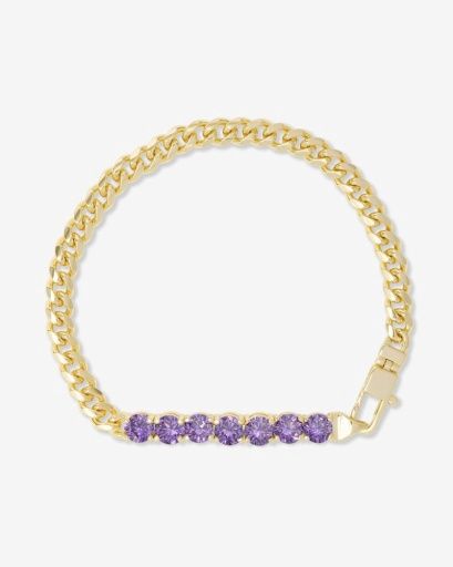Julian Loves Amethyst Bracelet 5mm, Size: 7.5