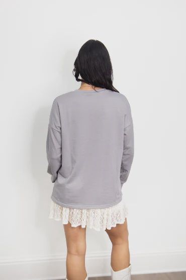 GO TEAM LIGHT SWEATSHIRT-GRAY