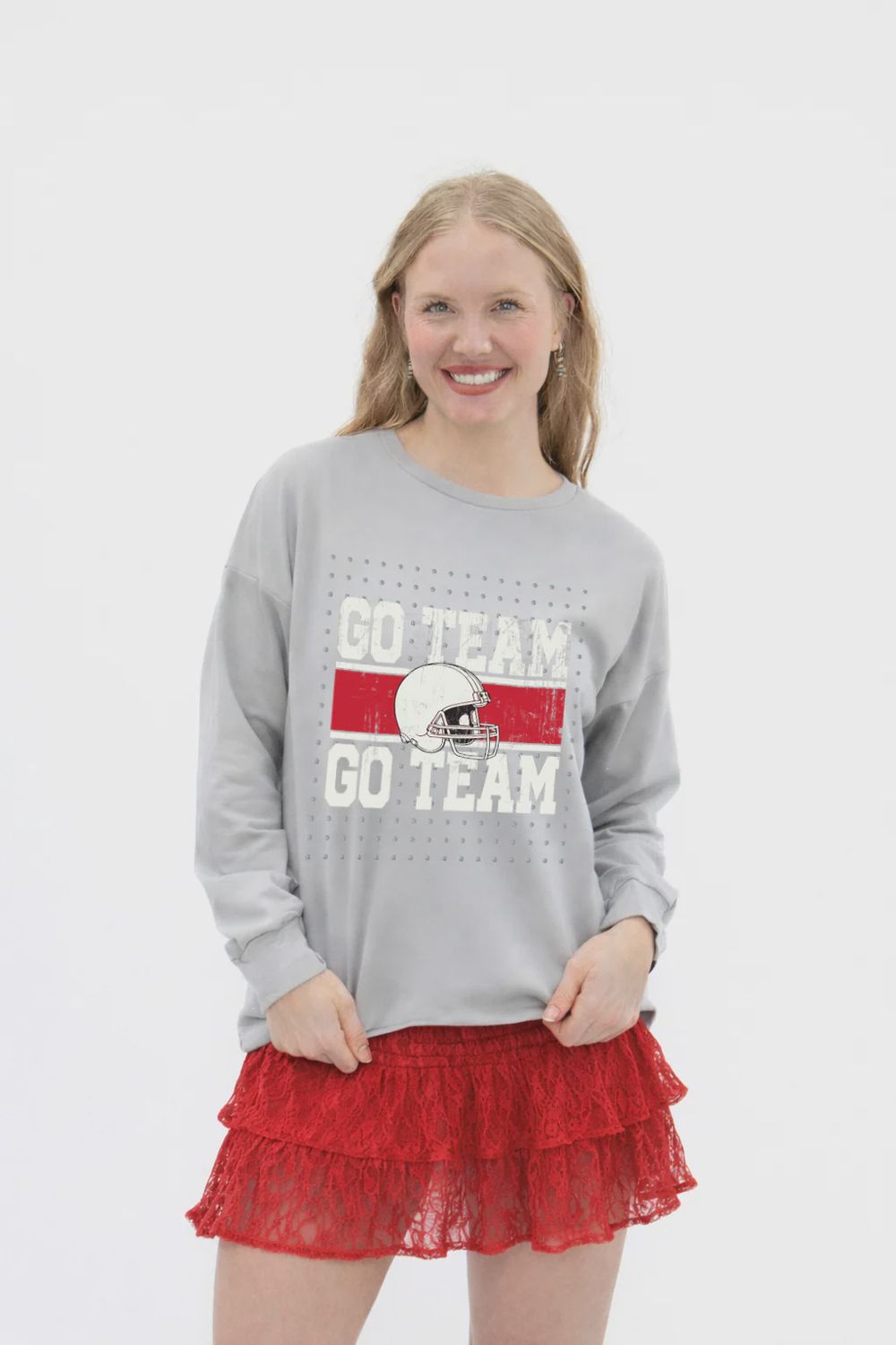 GO TEAM LIGHT SWEATSHIRT-GRAY