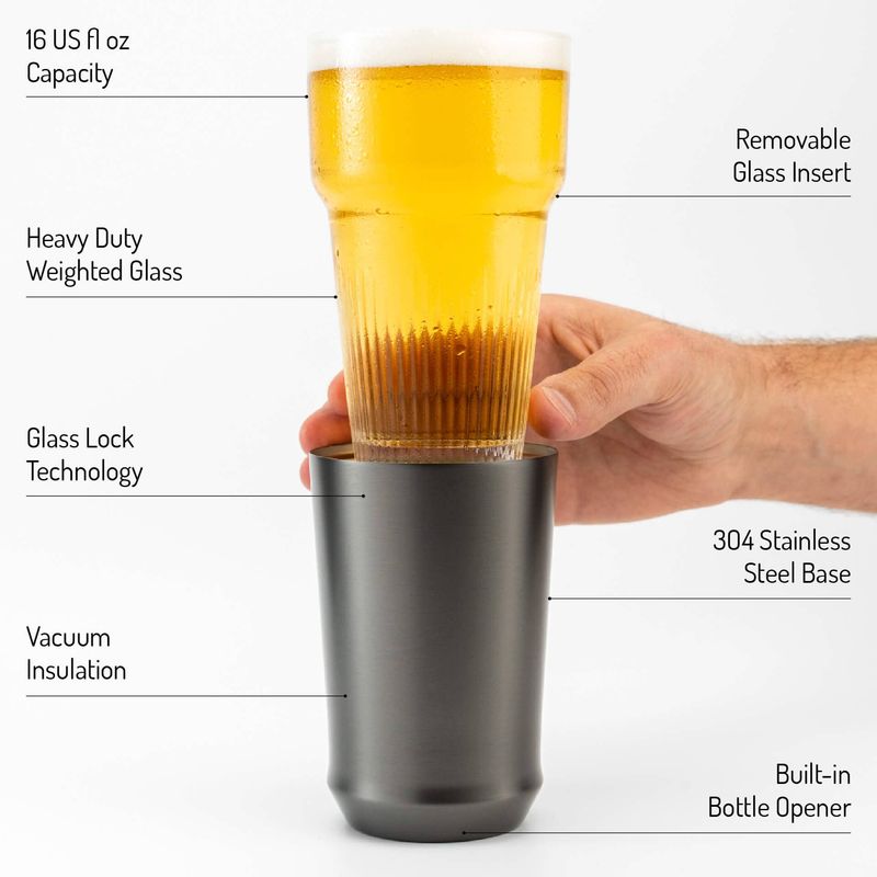 The Hybrid Pint Glass