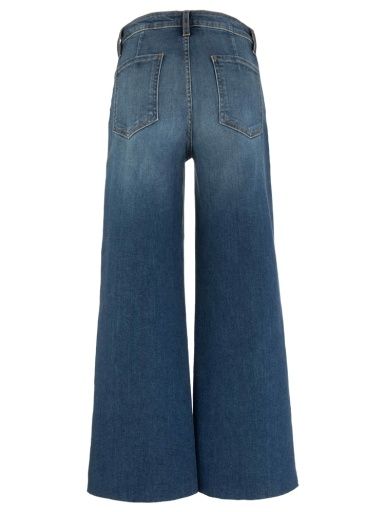 MEG HIGH RISE FRT PATCH PKTS WIDE LEG RAW HEM