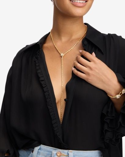 Jaguar Bolo Lariat Necklace