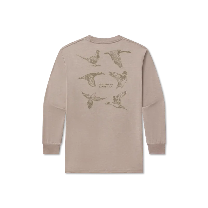 Youth Seawash Tee-Field Sketches-Long Sleeve