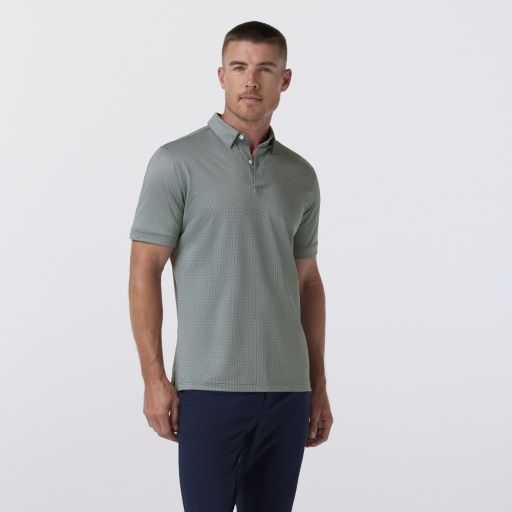 Halyard SS Polo-Block Dot