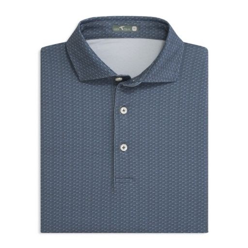 MIDNIGHT REEL REFLECTIONS PRINTED PERFORMANCE POLO, Size: XXL