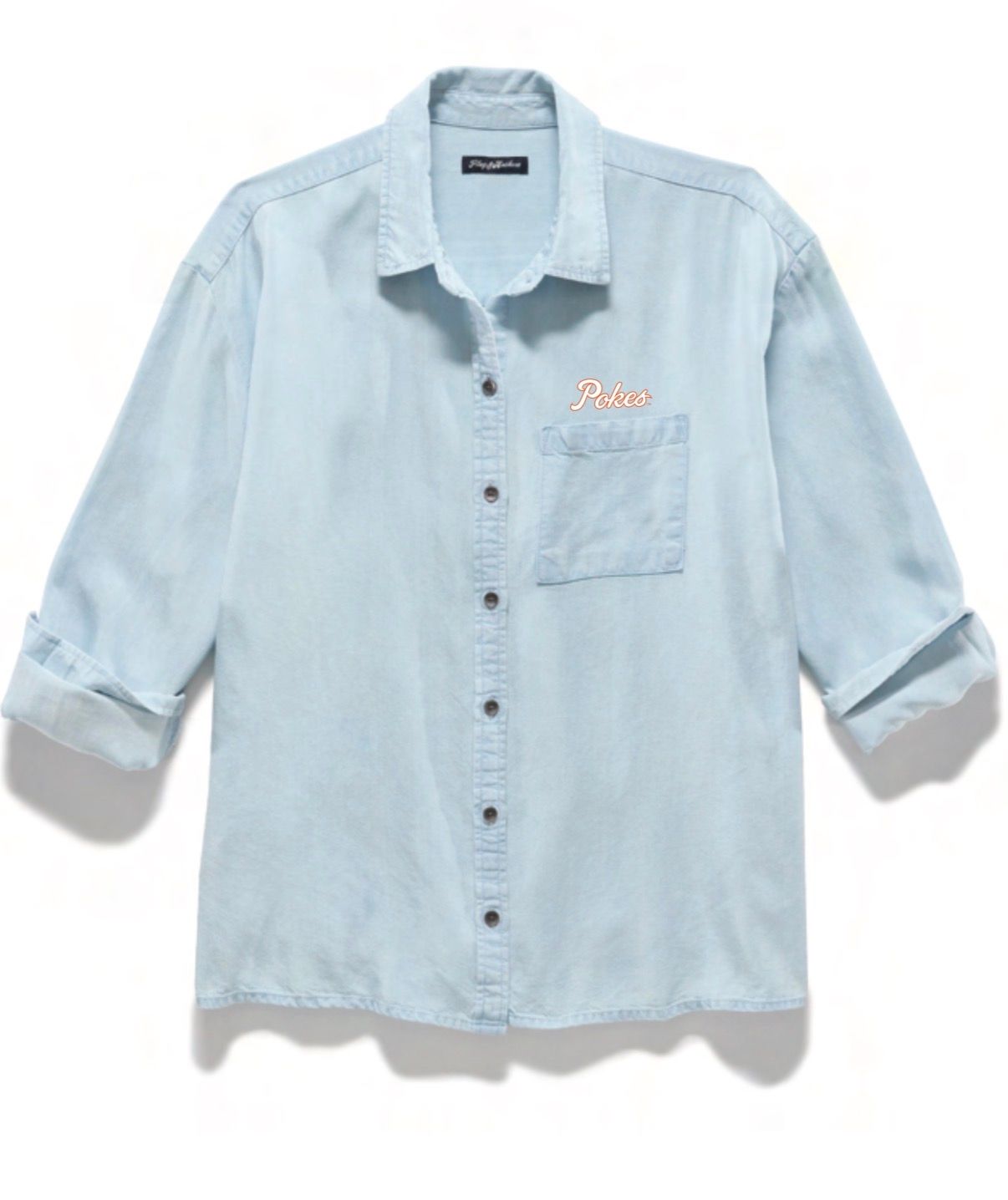 Mariah BF Hi-Low Button Down Shirt