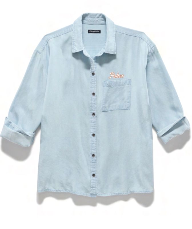 Mariah BF Hi-Low Button Down Shirt