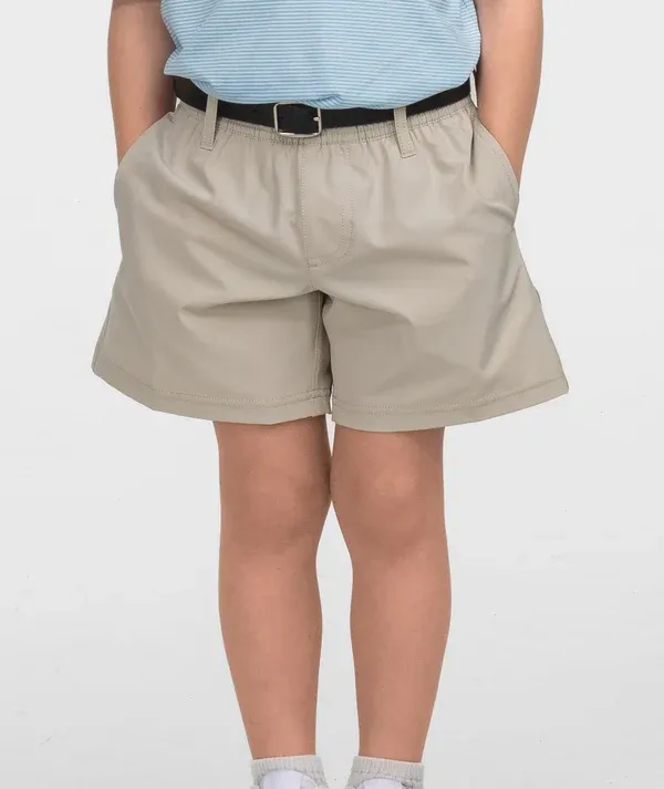 Boys Hybrid Shorts-PELICAN