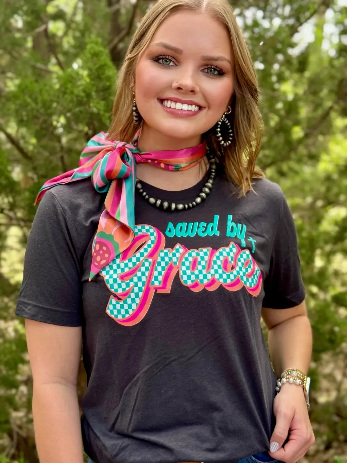 TTT Tee - Spiritual, Design: Saved By Grace, Size: S