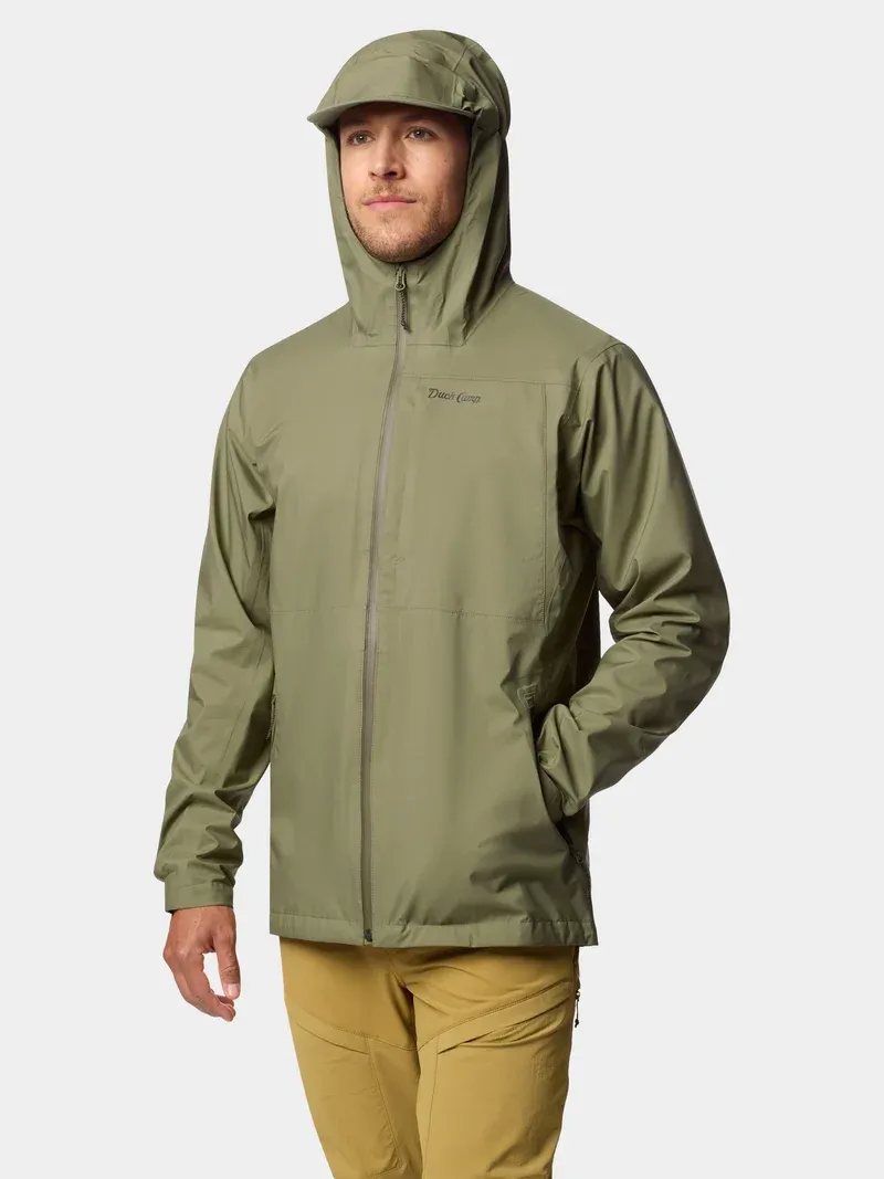 Men's 3L Packable Rain Shell, COLOR: sagebrush, Size: S