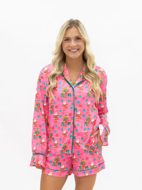 G+E LS/SHORTS-CHRISTMAS PAJAMAS