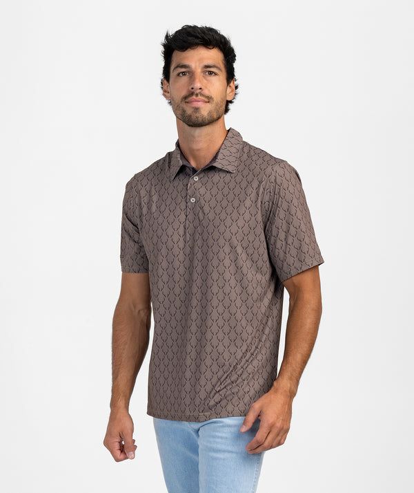 Love of The Hunt Polo, COLOR: buckshot, Size: S