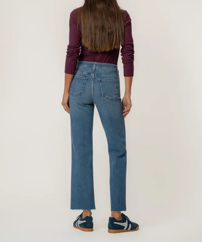 AVERY HIGH RISE FAB AB EASY STRAIGHT LEG RAW HEM