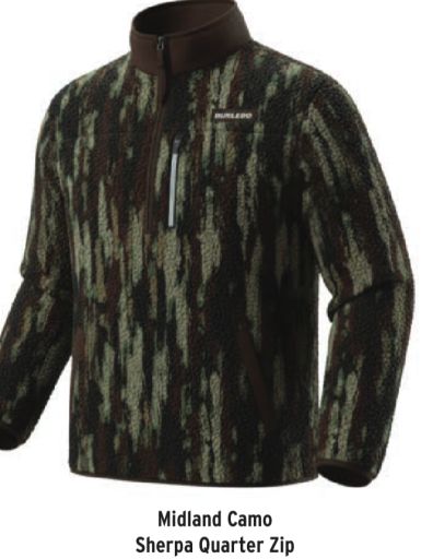 SHERPA - QUARTER ZIP - MIDLAND CAMO