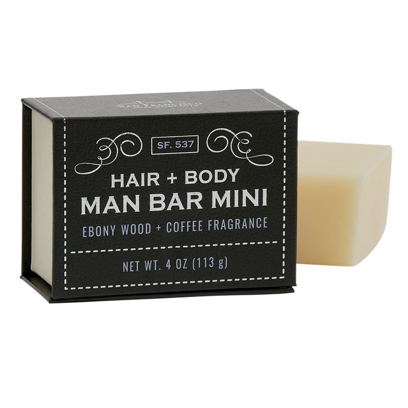 Man Bar Mini 4oz Ebony Wood &amp; Coffee