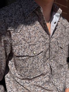 TREND L/S STRETCH SNAP SHIRT - Camo