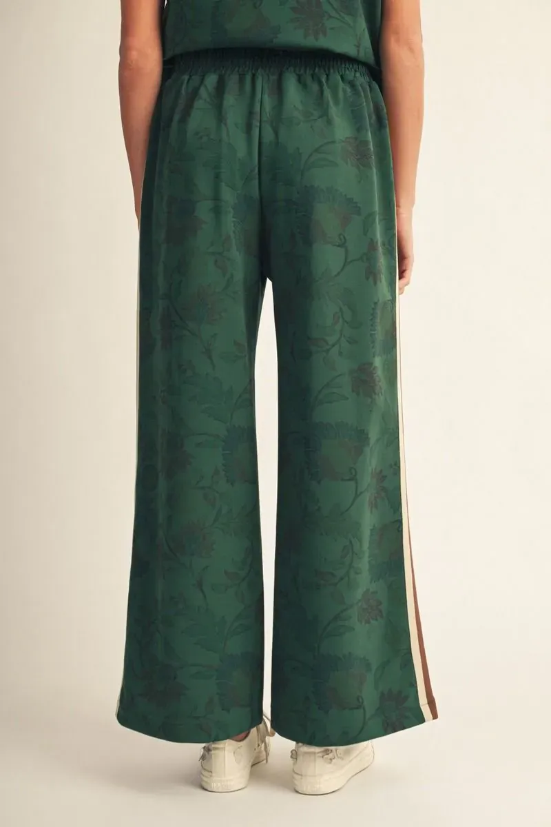 Green Floral Pant, Size: S