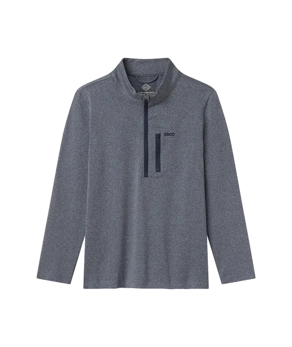 YOUTH BOYS CART CLUB PERFORMANCE PULLOVER, COLOR: ESQUIRE NAVY, Size: YXS